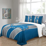 Laden Sie das Bild in den Galerie-Viewer, Detroit Lions Bedding Set Duvet Cover Without Filler