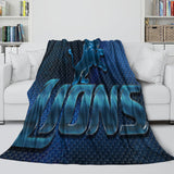 Laden Sie das Bild in den Galerie-Viewer, Detroit Lions Blanket Flannel Fleece Throw Kids Room Decoration