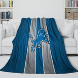 Laden Sie das Bild in den Galerie-Viewer, Detroit Lions Blanket Flannel Fleece Throw Room Decoration