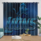 Laden Sie das Bild in den Galerie-Viewer, Detroit Lions Curtains Blackout Window Drapes Kids Room Decoration