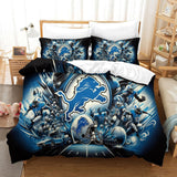 Laden Sie das Bild in den Galerie-Viewer, Detroit Lions Duvet Cover Kids Room Bedding Set Without Filler