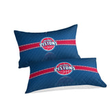 Laden Sie das Bild in den Galerie-Viewer, Detroit Pistons Bedding Set Duvet Cover Without Filler