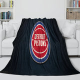 Laden Sie das Bild in den Galerie-Viewer, Detroit Pistons Blanket Flannel Fleece Throw Room Decoration