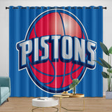 Laden Sie das Bild in den Galerie-Viewer, Detroit Pistons Curtains Blackout Window Drapes Room Decoration