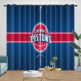 Laden Sie das Bild in den Galerie-Viewer, Detroit Pistons Curtains Blackout Window Drapes Room Decoration