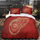 Laden Sie das Bild in den Galerie-Viewer, Detroit Red Wings Bedding Set Quilt Duvet Cover Without Filler