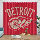 Laden Sie das Bild in den Galerie-Viewer, Detroit Red Wings Curtains Blackout Window Drapes Room Decoration