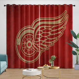 Laden Sie das Bild in den Galerie-Viewer, Detroit Red Wings Curtains Blackout Window Drapes Room Decoration