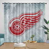 Laden Sie das Bild in den Galerie-Viewer, Detroit Red Wings Curtains Blackout Window Drapes Room Decoration