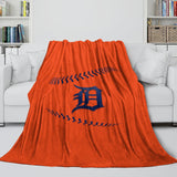 Laden Sie das Bild in den Galerie-Viewer, Detroit Tigers Blanket Flannel Throw Room Decoration
