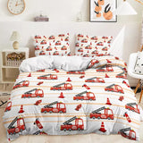 Laden Sie das Bild in den Galerie-Viewer, Digger Dump Truck Excavator Bedding Set Quilt Cover Without Filler