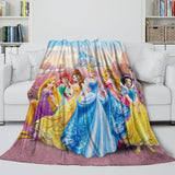 Laden Sie das Bild in den Galerie-Viewer, Disney Princess Pattern Blanket Flannel Throw Kids Room Decoration