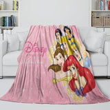 Laden Sie das Bild in den Galerie-Viewer, Disney Princess Pattern Blanket Flannel Throw Kids Room Decoration
