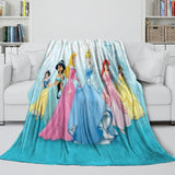 Laden Sie das Bild in den Galerie-Viewer, Disney Princess Pattern Blanket Flannel Throw Kids Room Decoration