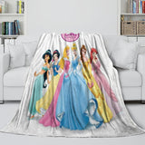 Laden Sie das Bild in den Galerie-Viewer, Disney Princess Pattern Blanket Flannel Throw Kids Room Decoration