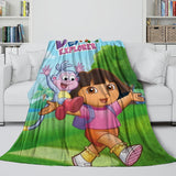 Laden Sie das Bild in den Galerie-Viewer, Dora the Explorer Blanket Flannel Fleece Throw Kids Room Decoration