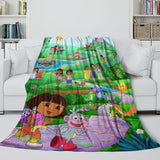 Laden Sie das Bild in den Galerie-Viewer, Dora the Explorer Blanket Flannel Fleece Throw Kids Room Decoration