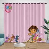 Laden Sie das Bild in den Galerie-Viewer, Dora the Explorer Curtains Blackout Window Drapes Kids Room Decoration