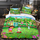 Laden Sie das Bild in den Galerie-Viewer, Dora the Explorer Duvet Cover Kids Bedding Set Without Filler