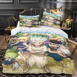 Laden Sie das Bild in den Galerie-Viewer, Dr Stone Hd Anime Bedding Set Duvet Cover Without Filler