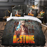 Laden Sie das Bild in den Galerie-Viewer, Dr Stone Hd Anime Bedding Set Duvet Cover Without Filler