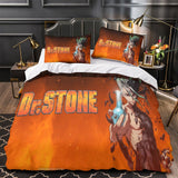 Laden Sie das Bild in den Galerie-Viewer, Dr Stone Hd Anime Bedding Set Duvet Cover Without Filler