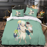 Laden Sie das Bild in den Galerie-Viewer, Dr Stone Hd Anime Bedding Set Duvet Cover Without Filler