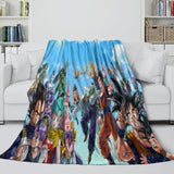 Laden Sie das Bild in den Galerie-Viewer, Dragon Ball Blanket Flannel Fleece Kids Throw Room Decoration