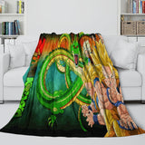 Laden Sie das Bild in den Galerie-Viewer, Dragon Ball Blanket Flannel Fleece Kids Throw Room Decoration