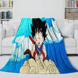 Laden Sie das Bild in den Galerie-Viewer, Dragon Ball Blanket Flannel Pattern Throw Room Decoration