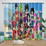 Laden Sie das Bild in den Galerie-Viewer, Dragon Ball GT Curtains Blackout Window Drapes Room Decoration