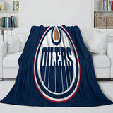 Laden Sie das Bild in den Galerie-Viewer, Edmonton Oilers Blanket Flannel Throw Kids Room Decoration