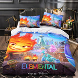 Laden Sie das Bild in den Galerie-Viewer, Elemental Bettwäsche-Set, gemusterter Bettbezug ohne Füllstoff