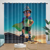Laden Sie das Bild in den Galerie-Viewer, Elio Pattern Curtains Blackout Window Drapes Room Decoration