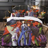 Laden Sie das Bild in den Galerie-Viewer, Evangelion Bettwäsche-Set, Steppdecke, Bettbezug ohne Füllstoff