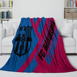 Laden Sie das Bild in den Galerie-Viewer, FC Barcelona Blanket Flannel Fleece Room Decoration
