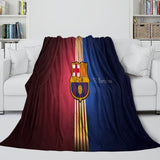 Laden Sie das Bild in den Galerie-Viewer, FC Barcelona Blanket Flannel Fleece Room Decoration