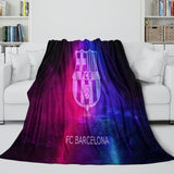 Laden Sie das Bild in den Galerie-Viewer, FC Barcelona Blanket Flannel Fleece Room Decoration