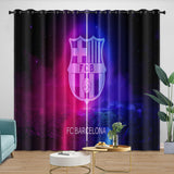 Laden Sie das Bild in den Galerie-Viewer, FC Barcelona Curtains Blackout Window Drapes Kids Room Decoration