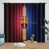 Laden Sie das Bild in den Galerie-Viewer, FC Barcelona Curtains Blackout Window Drapes Kids Room Decoration