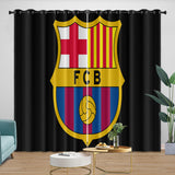 Laden Sie das Bild in den Galerie-Viewer, FC Barcelona Curtains Blackout Window Drapes Kids Room Decoration