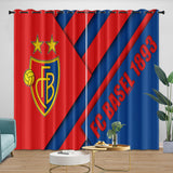 Laden Sie das Bild in den Galerie-Viewer, FC Basel Curtains Blackout Window Drapes Kids Room Decoration