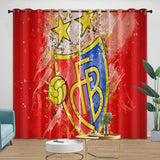 Laden Sie das Bild in den Galerie-Viewer, FC Basel Curtains Blackout Window Drapes Kids Room Decoration
