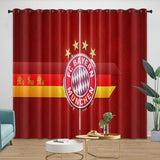 Laden Sie das Bild in den Galerie-Viewer, FC Bayern Munich Curtains Blackout Window Drapes Kids Room Decoration