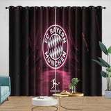 Laden Sie das Bild in den Galerie-Viewer, FC Bayern Munich Curtains Blackout Window Drapes Kids Room Decoration