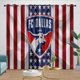 Laden Sie das Bild in den Galerie-Viewer, FC Dallas Curtains Blackout Window Drapes Room Decoration