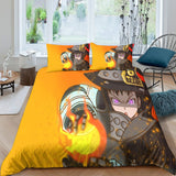 Laden Sie das Bild in den Galerie-Viewer, Fire Force Bedding Set Pattern Quilt Cover Without Filler