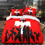 Laden Sie das Bild in den Galerie-Viewer, Fire Force Bedding Set Pattern Quilt Cover Without Filler