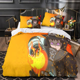 Laden Sie das Bild in den Galerie-Viewer, Fire Force Bedding Set Pattern Quilt Cover Without Filler