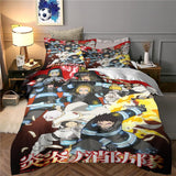 Laden Sie das Bild in den Galerie-Viewer, Fire Force Bedding Set Pattern Quilt Cover Without Filler